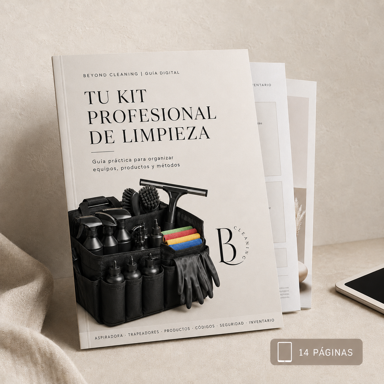 Portada de la guía: Tu kit profesional de limpieza